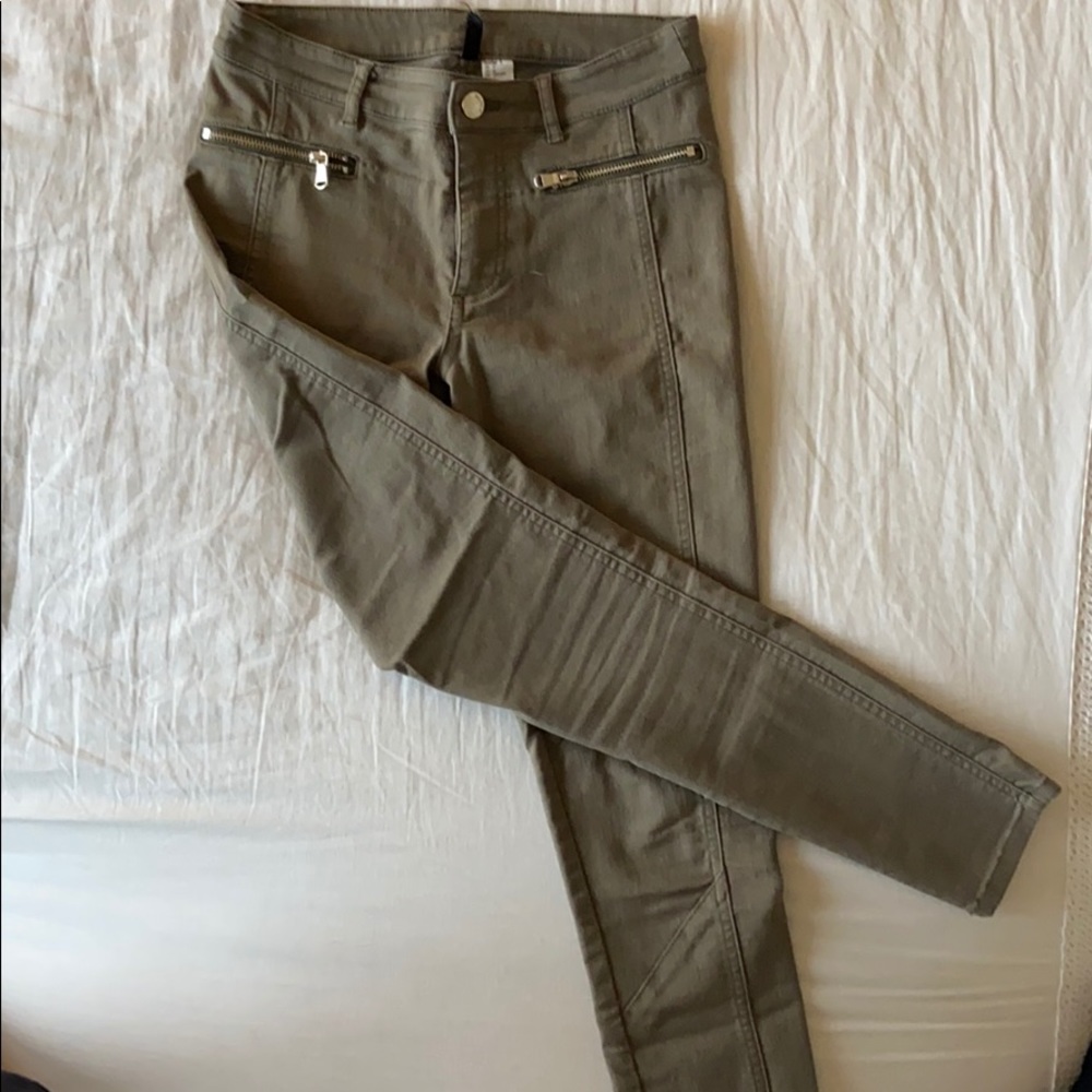 Green Denim Pants